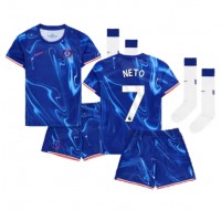 Chelsea Pedro Neto #7 Heimtrikotsatz Kinder 2024-25 Kurzarm (+ Kurze Hosen)